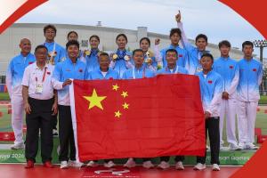 本届中国首金!亚运会现代五项女子团体决赛,中国队夺冠卫冕