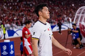 记者：朱辰杰仅是抽筋未拉伤，期待本届亚运会为球队做出更大贡献