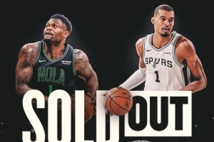 百万人登记购票！NBA官宣：马刺对阵鹈鹕巴黎、曼市两场门票全部售罄