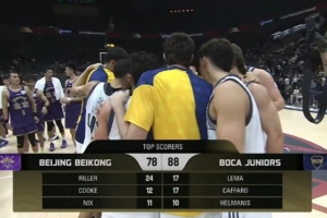 FIBA洲际杯小组赛:里勒空砍24分3板4断 北控78-88负于博卡青年