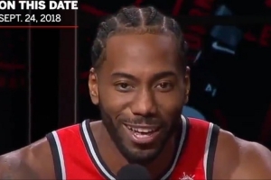 八年前的今天：伦纳德猛龙亮相发布会自称“fun guy” 魔性笑声成经典