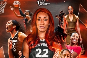 历史首人！阿贾·威尔逊连续三季荣膺WNBA MVP