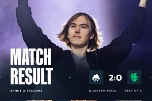 再见了猎小鹰！donk专武满血狂轰五杀 Spirit横扫淘汰Falcons