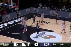 半场战报-中国U18女篮领先韩国队8分 李沅珊16+6 孙晗昀15分