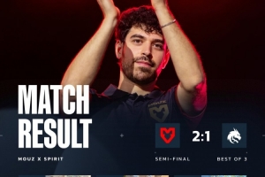 zont1x燃尽 Spinx救赎双杀 MOUZ以2-1战胜Spirit 晋级决赛