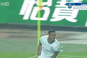精彩凌空斩！谢蒂内角球混战中破门，津门虎客场1-0暂领先河南