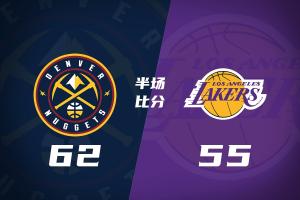 约基奇6投7中砍15分 掘金半场领先湖人7分 东契奇遭疯狂包夹