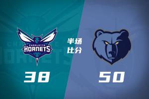 半场战报-灰熊暂领先黄蜂12分 布泽尔砍12+6 米勒7投仅2中