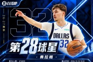 『吧友票选』NBA新赛季排名第28位球星：弗拉格