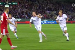 诡异弧线奥斯纳布吕克神仙球破门，拜仁0-1落后德乙球队！