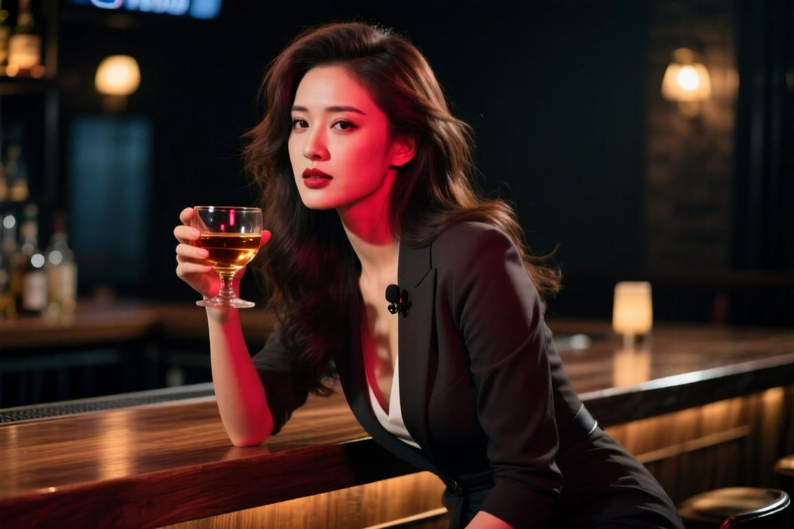 喝得全身都发红了NBA美女主持炼炼此前玩酒鬼化妆挑战~