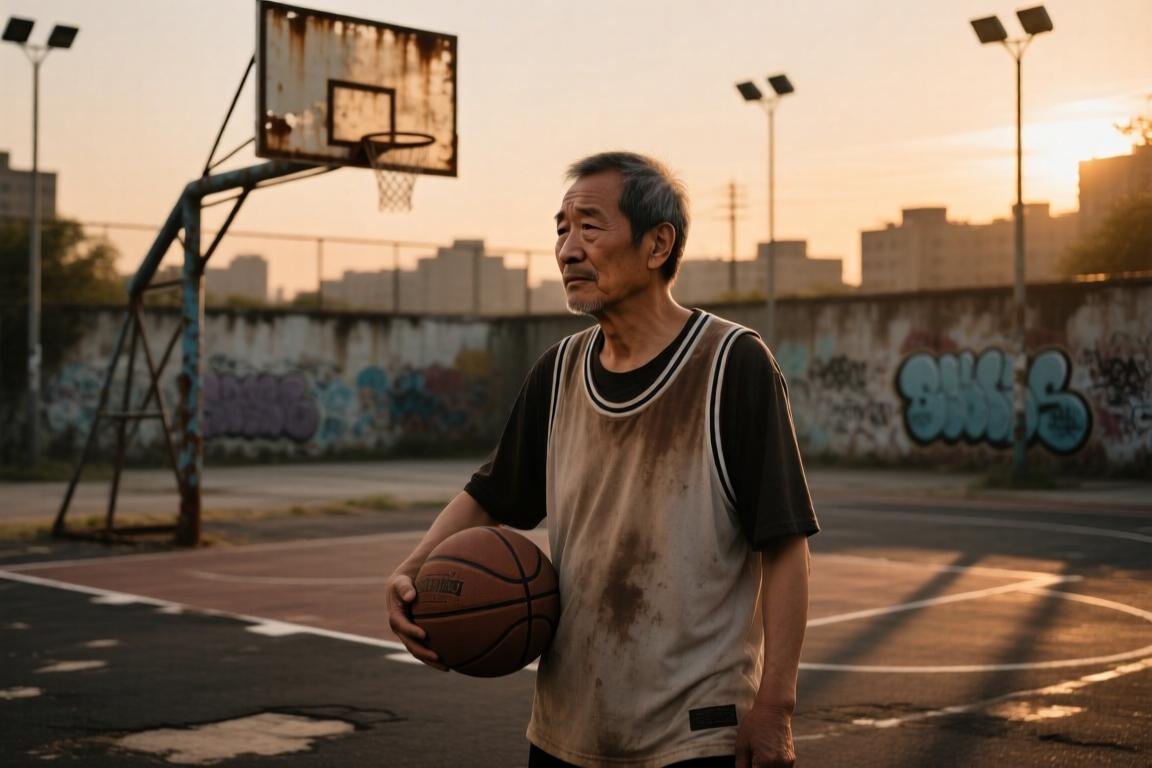 这位大哥曾经也是一个热爱篮球的少年吧！