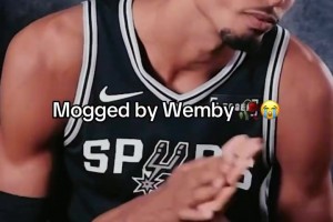 豪情在天！文班：我的气质可不是AI能生成出来的~