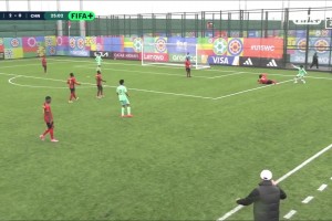 防不住❗安哥拉球员一条龙+远射破门，中国U15男足0-2落后