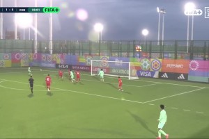 进球不断！禁区内低射破门 中国U15男足6-1领先