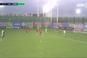 吉尔吉斯斯坦第3次送点，中国U15男足4-0领先